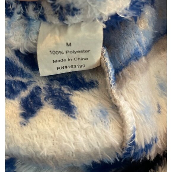 Fleece Pajama Pants With Snowflake & Love Pattern Youth Large / XL Womens Small - Picture 2 of 10